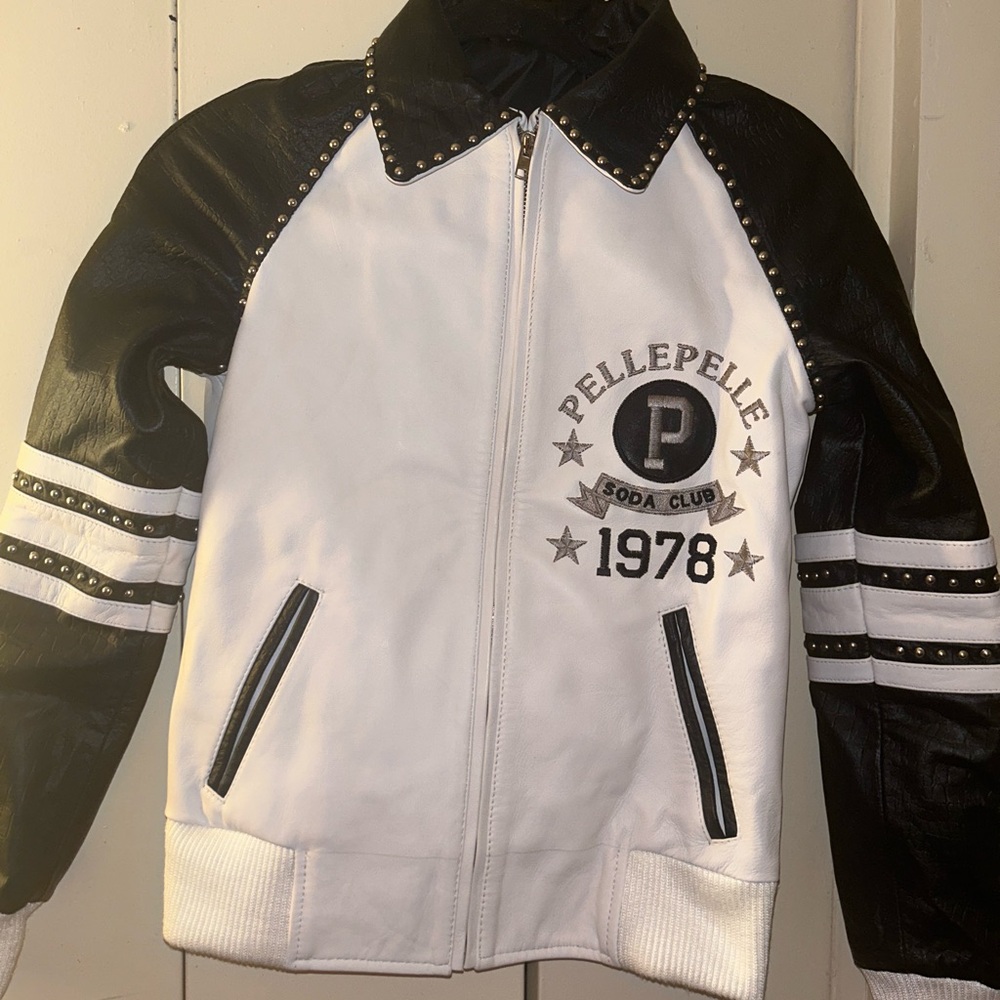 Pelle Pelle White and Black Jacket